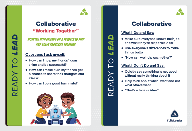 LL Action Card Elementary - Collaborative - English